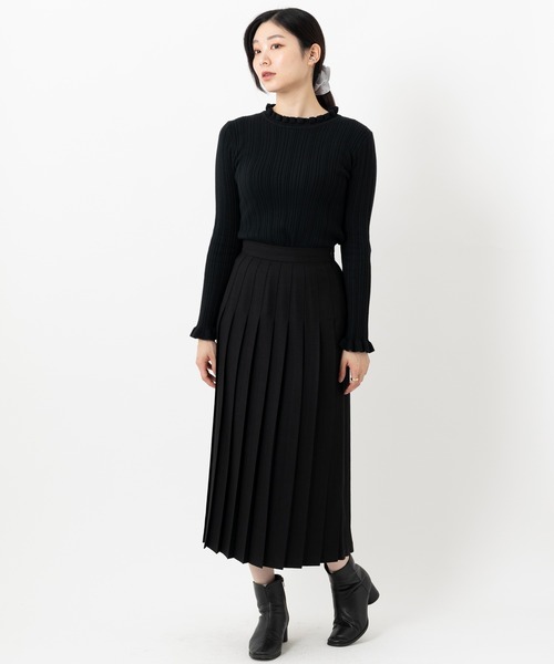 セール】ONeil of Dublin オールプリーツ ウールロングスカート 83cm