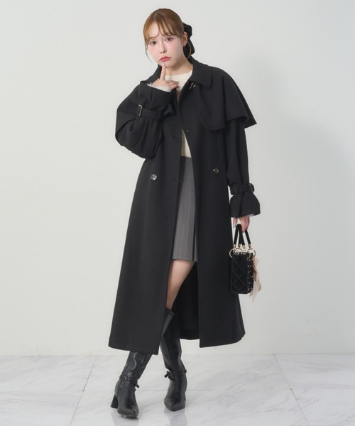 セール】【今すぐお届け可能！ケープが取り外せる】2wayロングステン