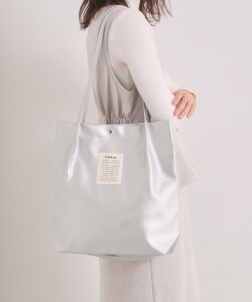 A4対応】合皮ハンドルタックトート（トートバッグ）｜ITS'DEMO