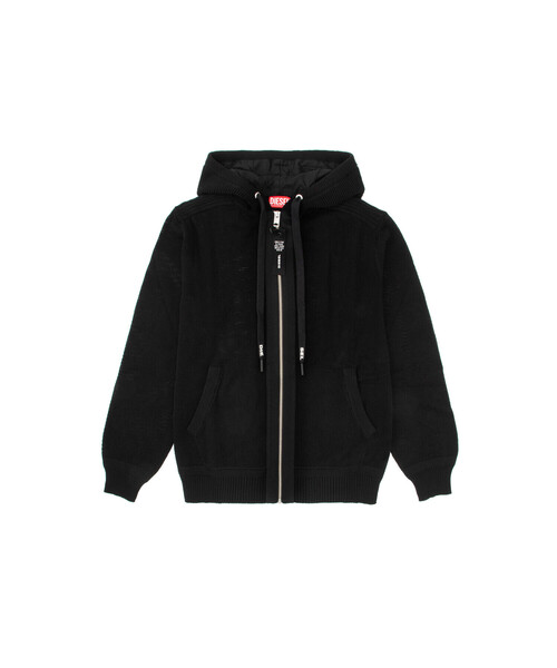 ディーゼル DIESEL ジップアップニット パーカー フーディ 長袖 M