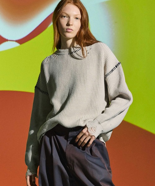 MAISON SPECIAL（メゾンスペシャル）の「《UNISEX》Embroidery Damage