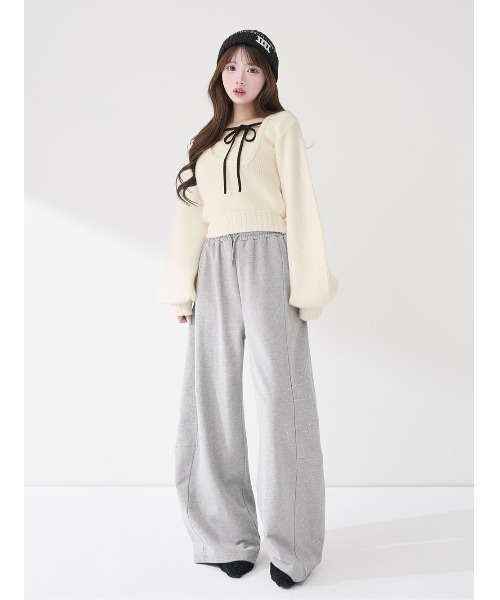 アシメレイヤードニットトップス（ニット/セーター）｜Darich