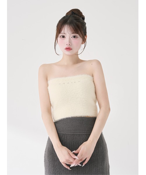アシメレイヤードニットトップス（ニット/セーター）｜Darich