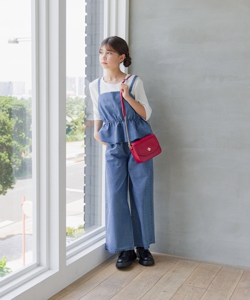 セール】2SETビスチェセットアップ/130121（つなぎ/オールインワン