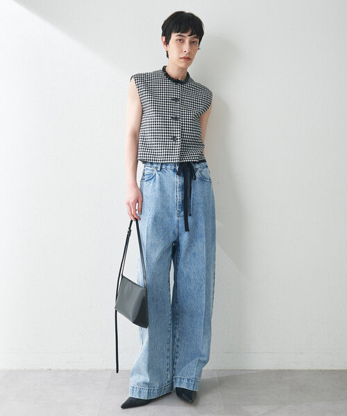 Whim Gazette（ウィムガゼット）の「センタープレスデニムパンツ
