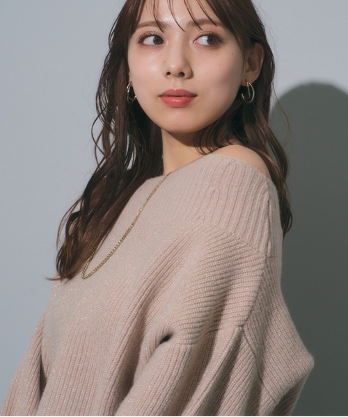 Mystrada（マイストラーダ）の「アクアラメオフショルニット（ニット