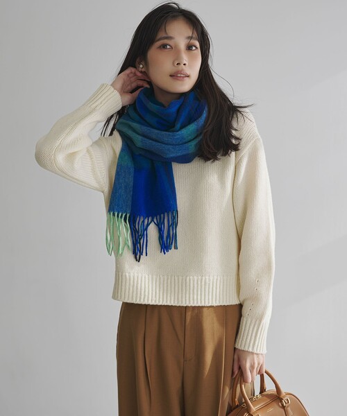 ウールカシミヤ パフスリーブ ニット（ニット/セーター）｜23区