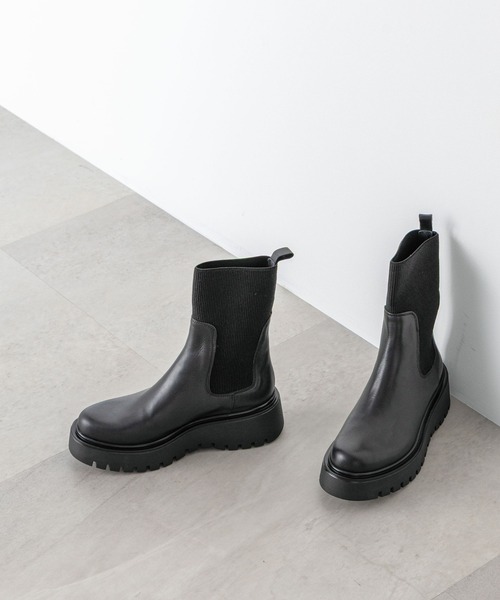 セール】CORSO ROMA9/サイドゴアリブニットブーツ（ブーツ）｜CORSO