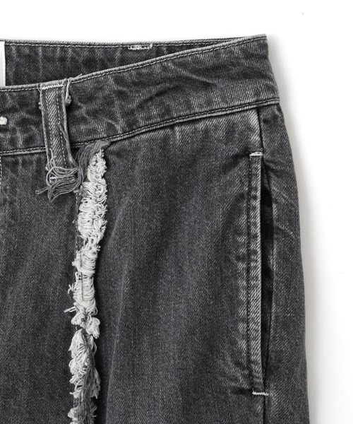 セール】rurumu:/ルルムウ/【LHP Exclusive】drawstring 'black' denim