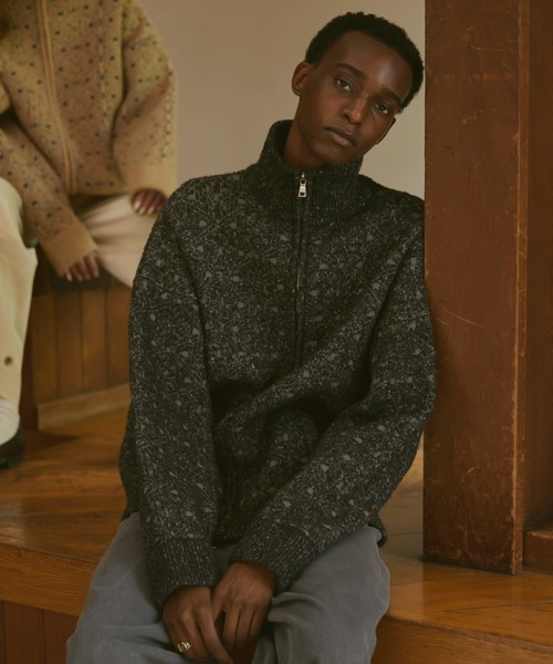 soerte（ソエルテ）の「Oversize jacquard drivers knit/オーバー