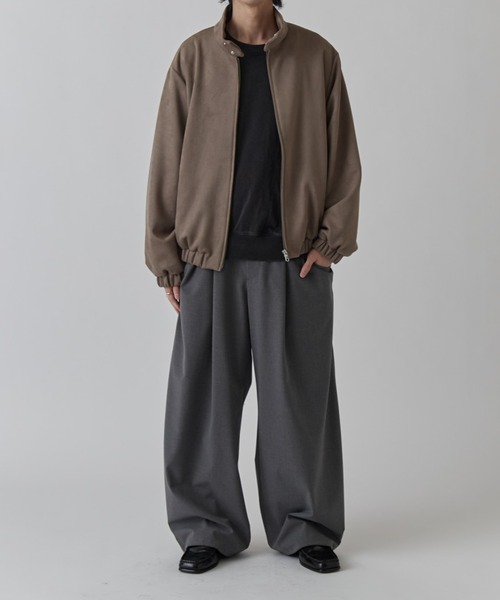 フェイクスウェード スイングトップブルゾン（ブルゾン）｜Lui's