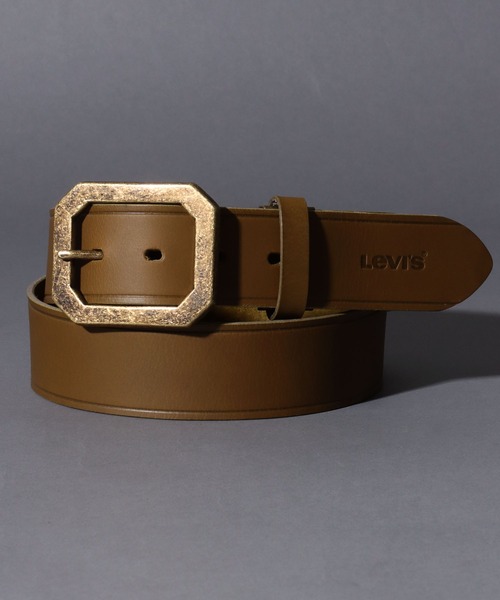 セール】Levi's/リーバイス 本革 八角バックル 40mm レザーベルト