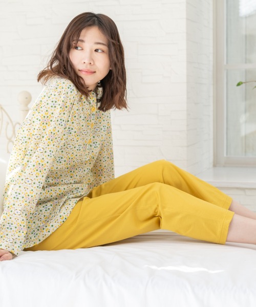 LIBERTY】テンジクプリント（Delfie）/無地 ルームウェア（ルーム