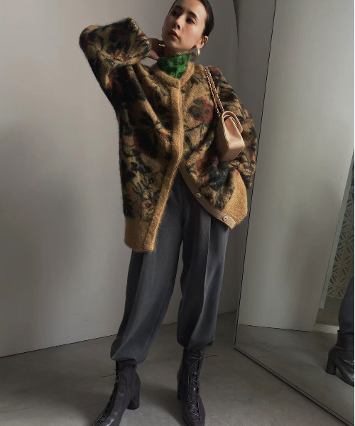 Ameri（アメリ）の「3WAY NOSTALGIC RUG KNIT（ニット/セーター）」 - WEAR