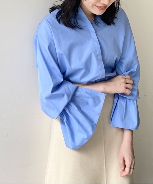 Whim Gazette（ウィムガゼット）の「ボリュームカフスシャツ（シャツ