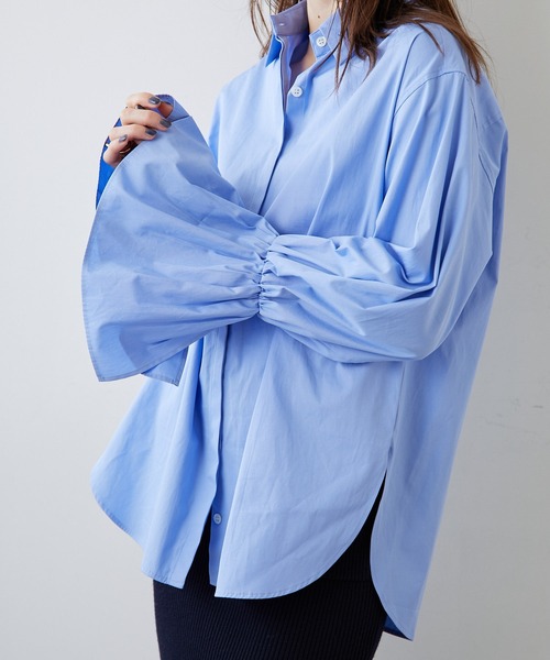 Whim Gazette（ウィムガゼット）の「ボリュームカフスシャツ（シャツ