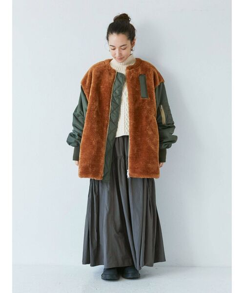 Ungrid（アングリッド）の「ボアコンビミリタリーブルゾン (ファー