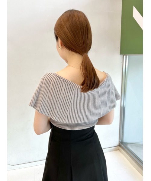 SNIDEL（スナイデル）の「フロントZIPデザインニットプルオーバー