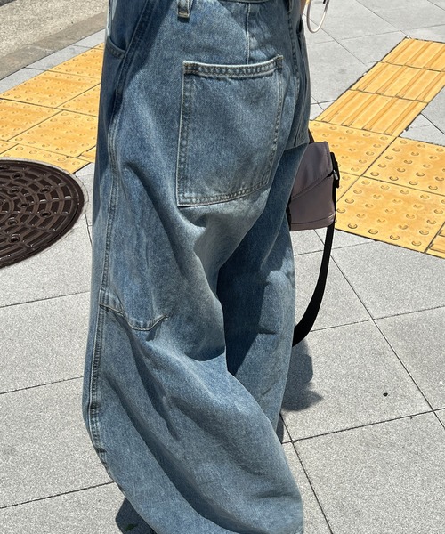 ラインカーブ立体コクーンデニム chw24s055-ファッション通販サイト