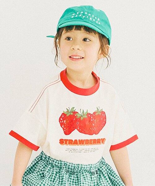 再入荷】フルーツだいすきグラフィックリンガー半袖Tシャツ（Tシャツ