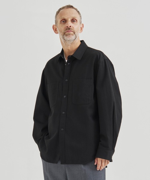 ATON / エイトン】HARD WASHED COTTON SHIRT JACKET（テーラード