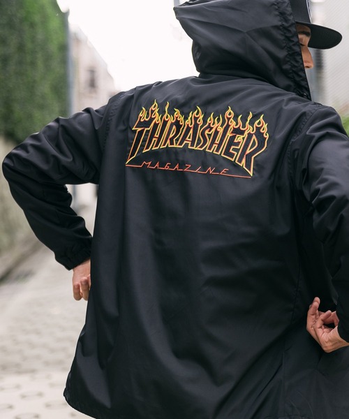 THRASHER（スラッシャー）の「THRASHER/スラッシャー FLAME HOOD SNAP