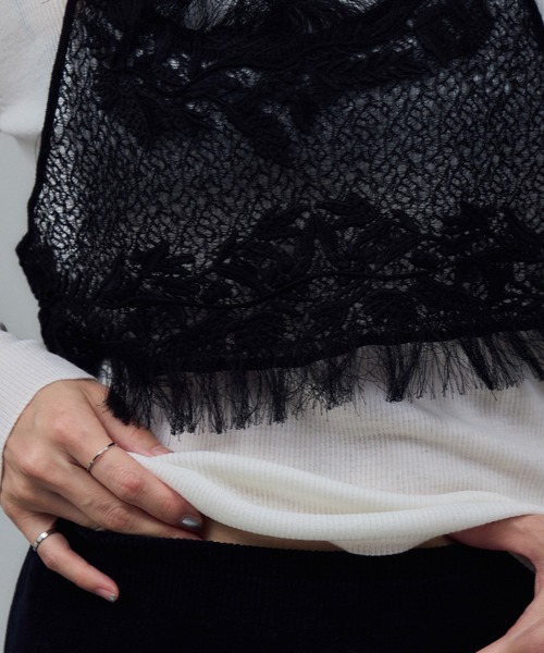 レースシアーキャミソール［セットアップ対応］（キャミソール