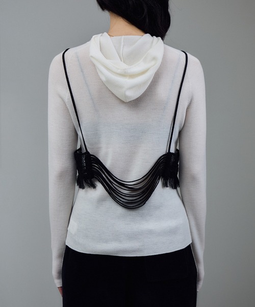 レースシアーキャミソール［セットアップ対応］（キャミソール