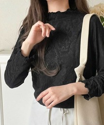 トップス（ブラック/黒色系・花柄・ボタニカル柄）ファッション通販