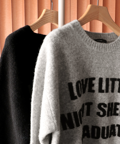 FRAMeWORK（フレームワーク）の「アルパカ混ロゴインターシャニット