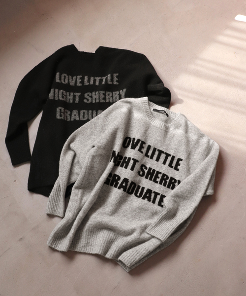 FRAMeWORK（フレームワーク）の「アルパカ混ロゴインターシャニット