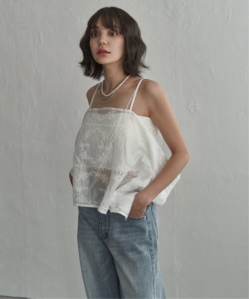 パッチワーク風刺繍キャミソール（キャミソール）｜notch.（ノッチ）の