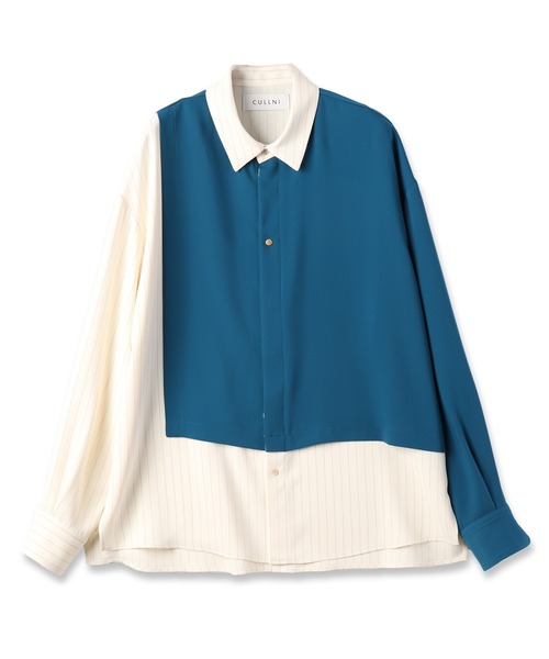 CULLNI（クルニ）の「24-SS-046/ Double Cloth Asymmetrical Stripe