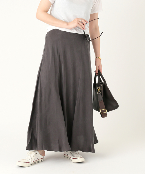 plage（プラージュ）の「Washable Fibril ギャザーロングスカート