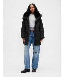 GAP（ギャップ）の「フェイクファートリミング ミディ パファー