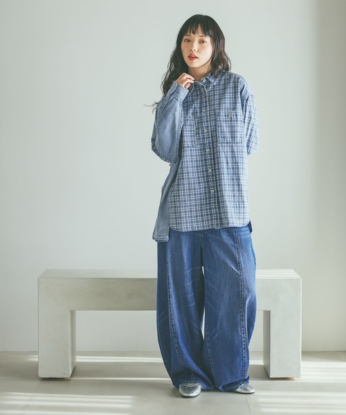 niko and（ニコアンド）の「[NKJ 2026SS] 3Dドロップデニムパンツ