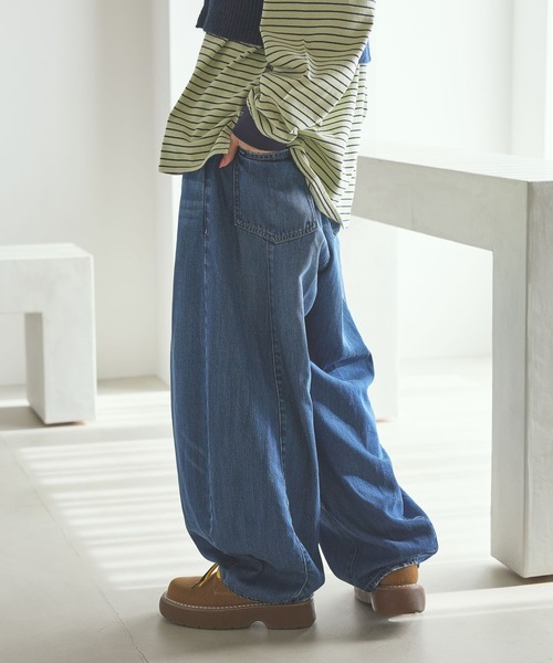 niko and（ニコアンド）の「[NKJ 2026SS] 3Dドロップデニムパンツ