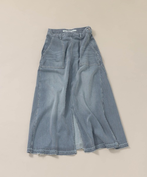 NKJ 2026SS] スリットロングデニムスカート（デニムスカート）｜niko