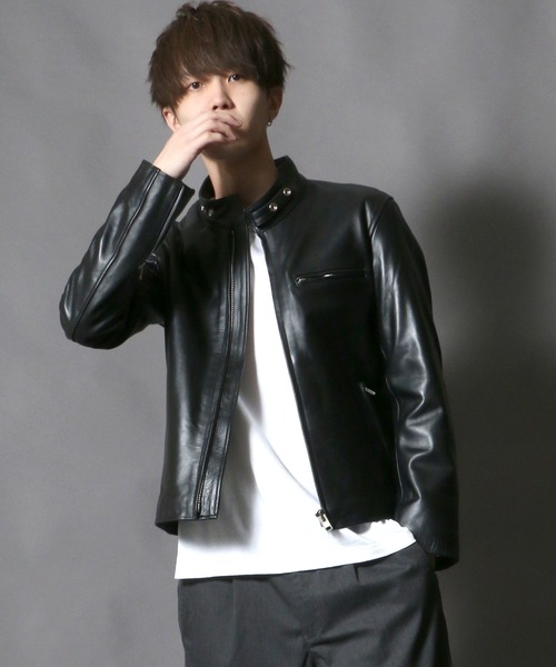 Real leather Cowhide Single riders/牛革製シングルライダース