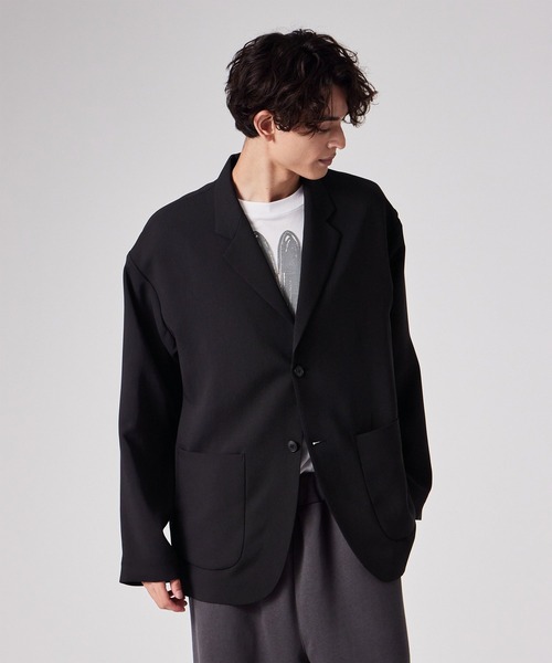 ライトドライテクスチャー 2ボタン ジャケット【252750 EXJ01