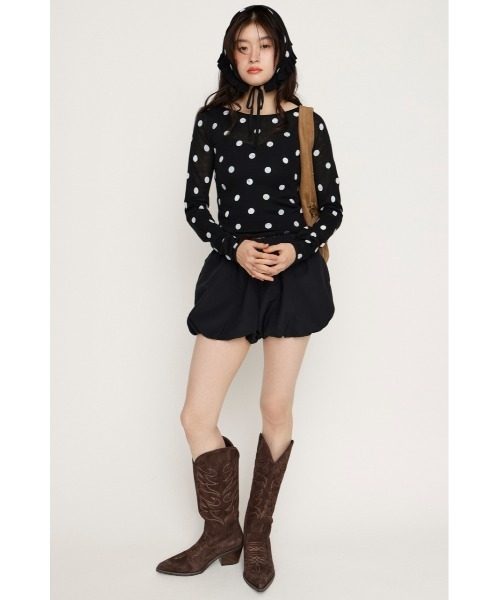 SLY（スライ）の「MICHIXSLY DOTS KNIT TOPS ミチスライドットニット