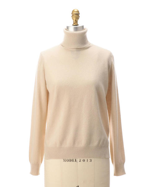 Drawer（ドゥロワー）の「Drawer 14G カシミヤタートルネックニット