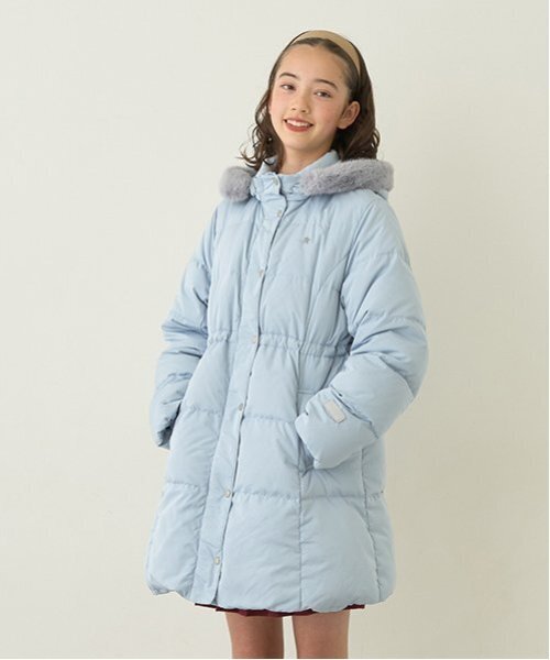 セール】【撥水】【家庭洗濯可】Aラインダウンコート（ブルゾン）｜pom