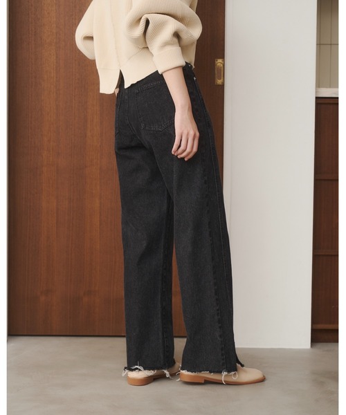 低身長さん向けSサイズあり】カットオフデニム（デニムパンツ）｜moi