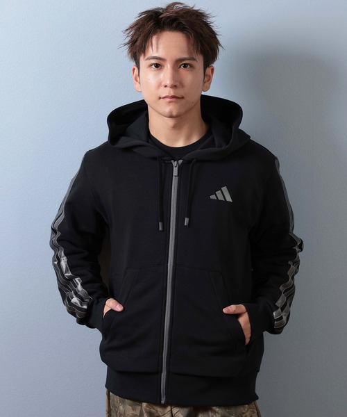 adidas/アディダス M ESS HLD FZ スウェットフーディパーカー