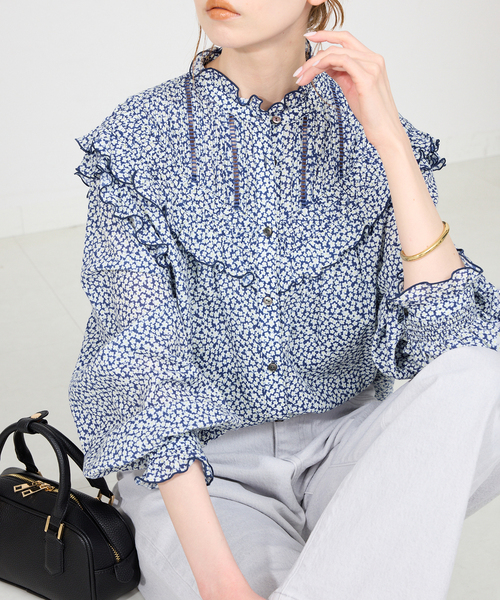 セール】《WEB限定/追加2》フリルピンタックブラウス（シャツ/ブラウス