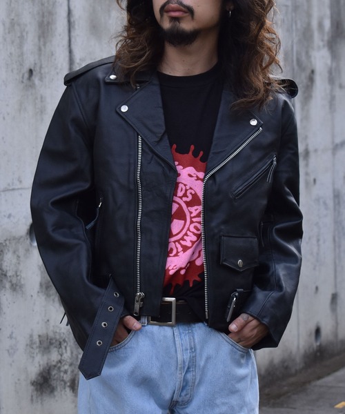 VINTAGE（ヴィンテージ）の「【ヴィンテージ古着】unknown レザー