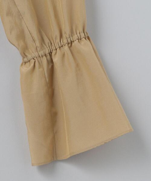 6（ロク）の「＜6(ROKU)＞COTTON SILK GATHER SLEEVE BLOUSE/ブラウス