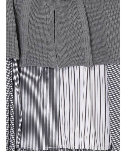 UN3D.（アンスリード）の「KNIT BUSTIER DOCKING SH / ニットビスチェ