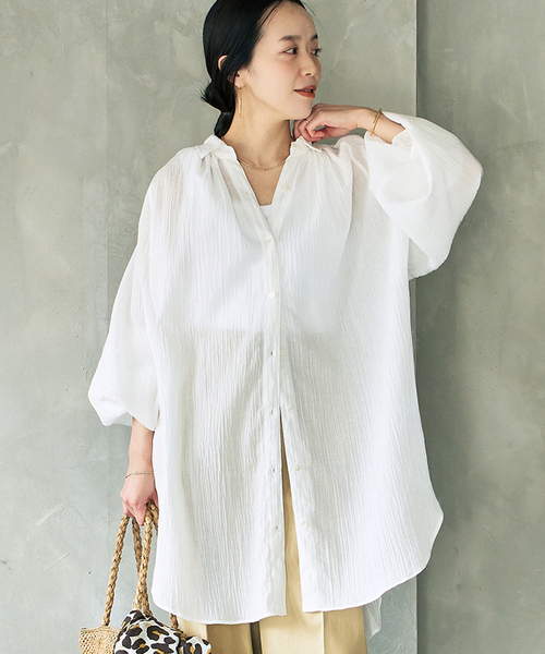 plage（プラージュ）の「Crepe Long シャツ（シャツ/ブラウス）」 - WEAR